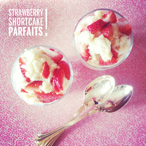 Strawberry Shortcake Parfait // take a megabite