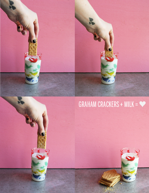 Graham Crackers and Milk Dunk // take a megabite