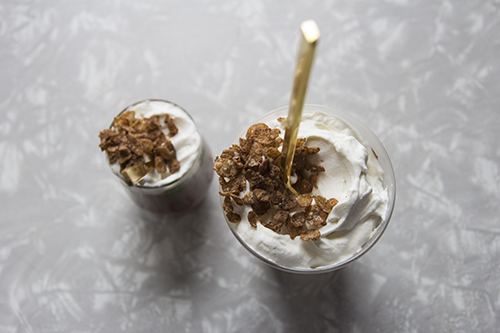 Cocoa Pebble Cereal Milk Pudding // take a megabite