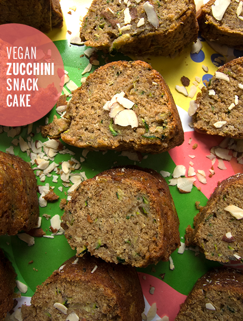 Vegan Zucchini Snack Cake // take a megabite