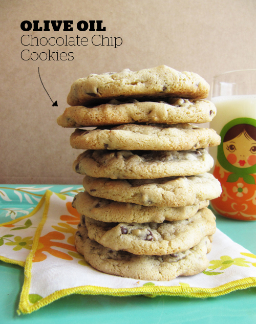 Olive Oil Chocolate Chip Cookies Take a Megabite