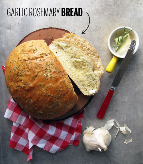 Garlic Rosemary Bread Take a Megabite